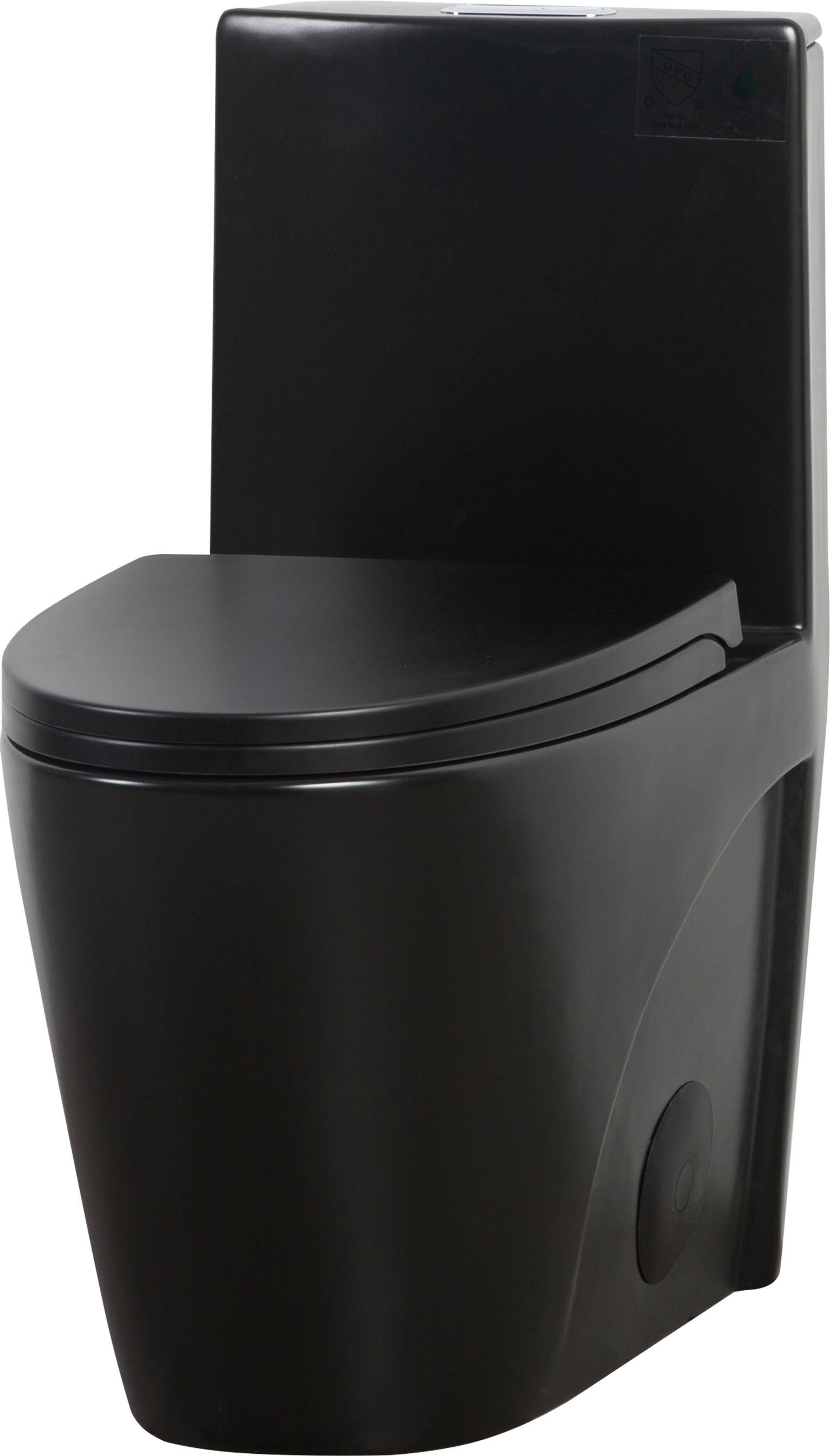 One Piece Toilet 1.1/1.60 GPF Dual-Flush, Water-Saving Elongated Comfort Height Floor Mounted, Soft Close Seat, 1000 Gram Map Flushing Score Toilet, Matte Black 23T01-MB-1